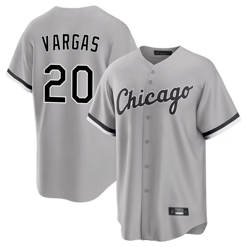 Chicago White Sox #20 Miguel Vargas Player Gray Fotopoulosg Home Game Stitched Jerseys