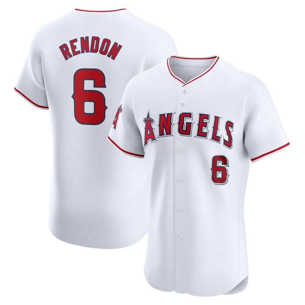 Los Angeles Angels #6 Anthony Rendon White Fotopoulosg Home Elite Player Jersey