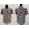 Chicago Cubs #7 Dansby Swanson Gray Fotopoulosg Limited Stitched Jersey