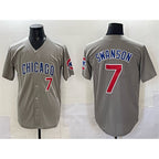 Chicago Cubs #7 Dansby Swanson Gray Fotopoulosg Limited Stitched Jersey