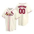 Custom St. Louis Cardinals Cream Fotopoulosg Stitched Cool Base Jersey