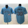 Toronto Blue Jays #38 Nathan Lukes Blue Fotopoulosg 2025 World Series Cool Base Stitched Jersey
