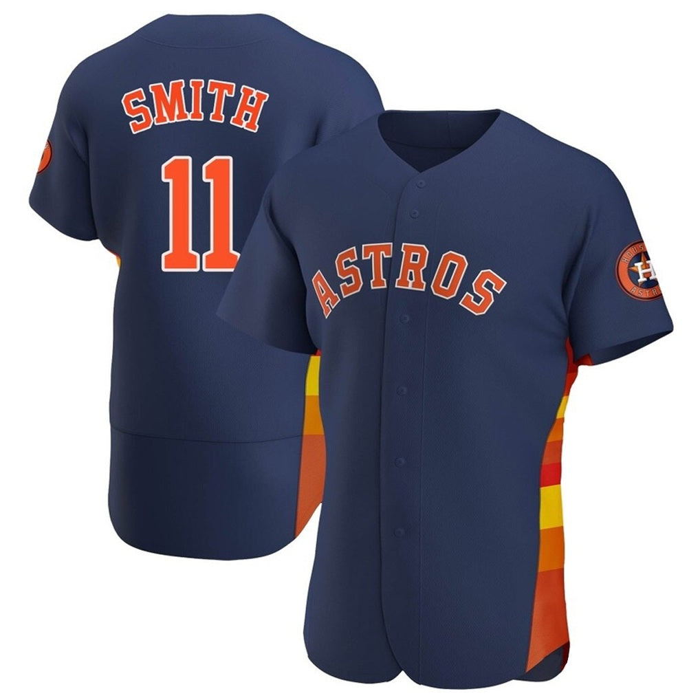 Houston Astros #11 Cam Smith Player Navy Fotopoulosg Home Limited Elite Stitched Jerseys