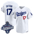 Los Angeles Dodgers #17 Shohei Ohtani White Fotopoulosg 2025 Champions Stitched Jersey