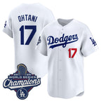 Los Angeles Dodgers #17 Shohei Ohtani White Fotopoulosg 2025 Champions Stitched Jersey