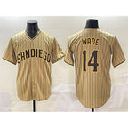 San Diego Padres #14 Tyler Wade Tan Fotopoulosg Cool Base Stitched Jersey