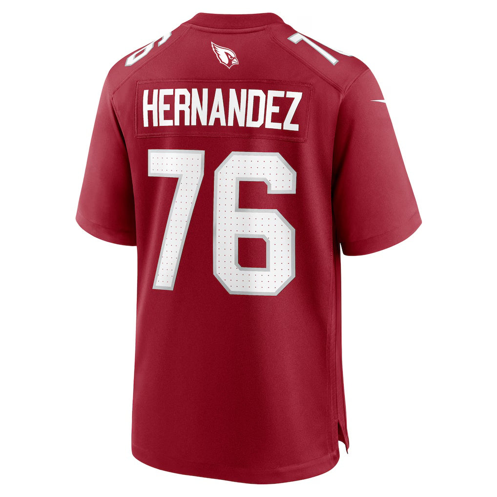 A.Cardinals #76 Will Hernandez Cardinal Fotopoulosg Team Game Jersey