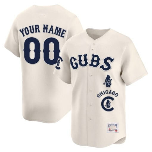 Custom Chicago Cubs Special Vapor Premier Limited Jersey ¨C Cream Fotopoulosg