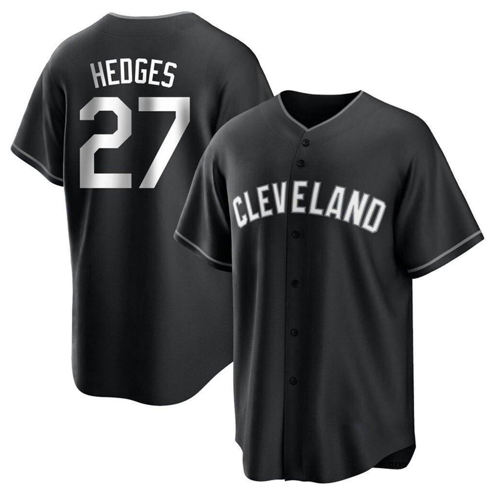 Cleveland Guardians #27 Austin Hedges Player Black Fotopoulosg Home Game Stitched Jerseys