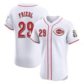 Cincinnati Reds #29 TJ Friedl Player White Fotopoulosg Limited Elite Home Stitched Jerseys
