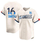 Los Angeles Dodgers #16 Will Smith Player Cream Fotopoulosg City Connect Limited Home Stitched Jerseys