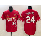 St. Louis Cardinals #24 Whitey Herzog Red Fotopoulosg 2024 City Connect Limited Stitched Jersey