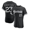 Chicago White Sox #23 Andrew Benintendi Player Black Fotopoulosg City Connect Limited Elite Home Stitched Jerseys