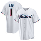 Miami Marlins #1 Dad White Fotopoulosg Home Replica Jersey