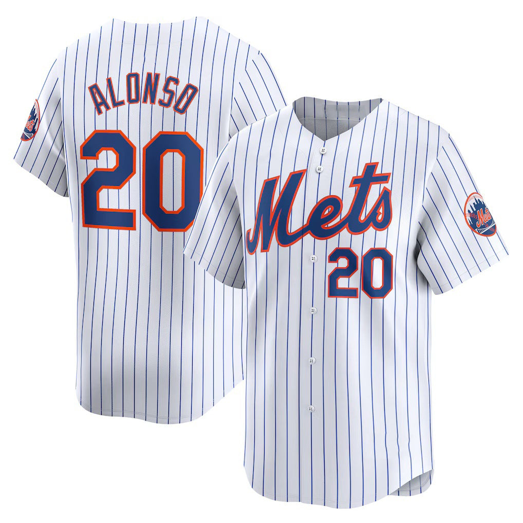 New York Mets #20 Pete Alonso White Fotopoulosg Home Limited Player Jersey