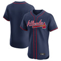 Atlanta Braves Navy Fotopoulosg Limited Elite Home Game Blank Player Stitched Jerseys