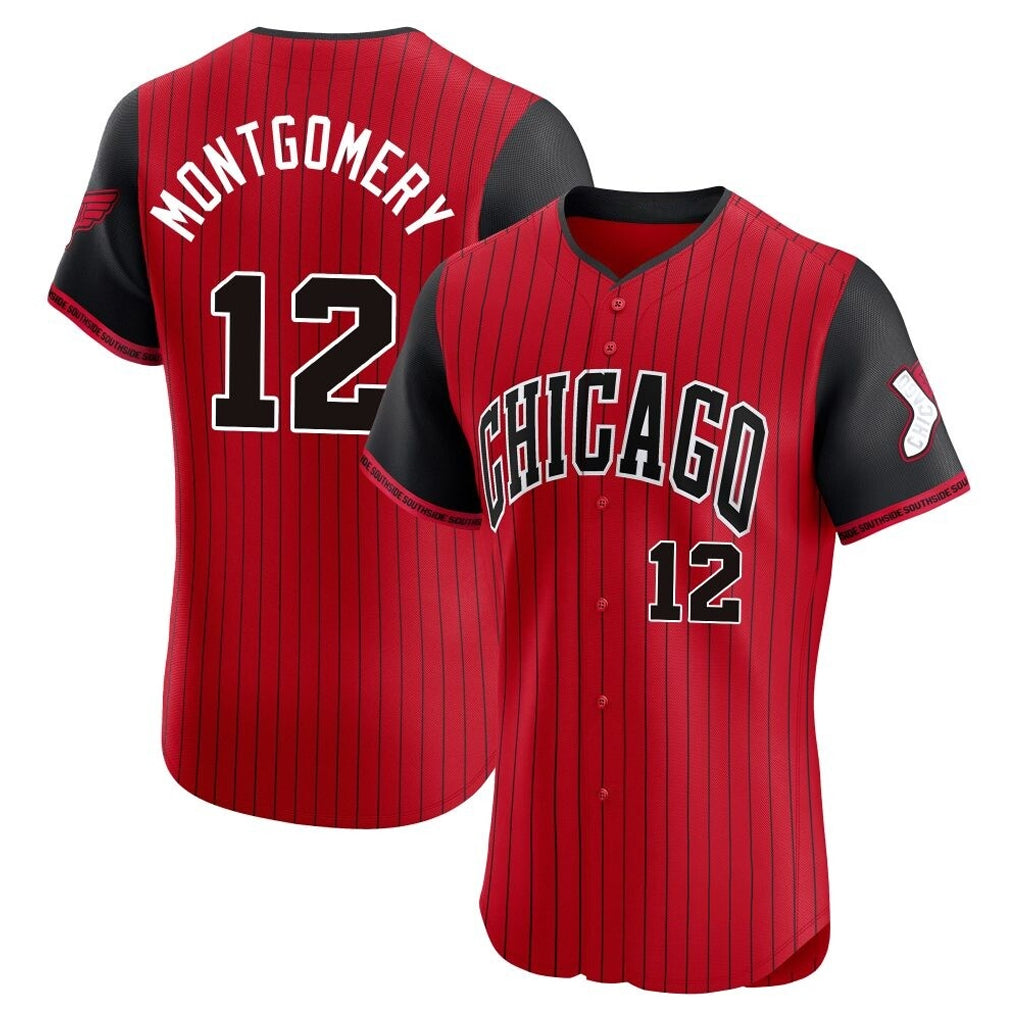 Chicago White Sox #12 Colson Montgomery Player Red Fotopoulosg City Connect Limited Elite Home Stitched Jerseys