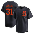 Detroit Tigers #31 Riley Greene Player Navy Fotopoulosg Home Limited Stitched Jerseys