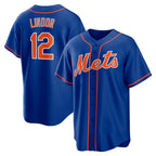 New York Mets #12 Francisco Lindor Royal Fotopoulosg Big & Tall Alternate Replica Player Jersey