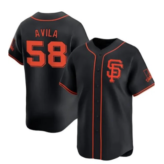 San Francisco Giants #58 Nick Avila Black Fotopoulosg 2024 Black AlternateLimited Stitched Jersey