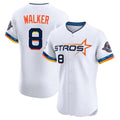 Houston Astros #8 Christian Walker Player White Fotopoulosg City Connect Limited Elite Home Stitched Jerseys