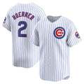 Chicago Cubs #2 Nico Hoerner White Fotopoulosg Home Limited Player Jersey