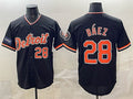 Detroit Tigers #28 Javier B¨¢ez Black Fotopoulosg 2026 Meijer Patch Alternate Vapor Premier Limited Stitched Jersey