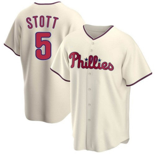Philadelphia Phillies #5 Bryson Stott Cream Fotopoulosg Cool Base Stitched Jersey