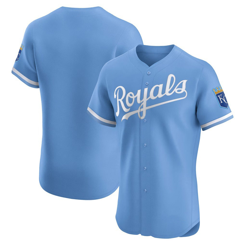 Kansas City Royals Light Blue Fotopoulosg Alternate Elite Jersey