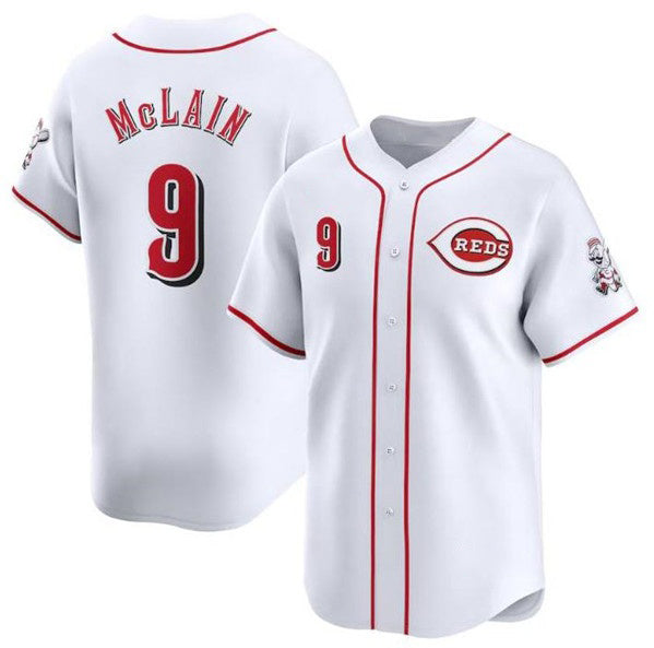 Cincinnati Reds #9 Matt McLain White Fotopoulosg Home Limited Stitched Jersey