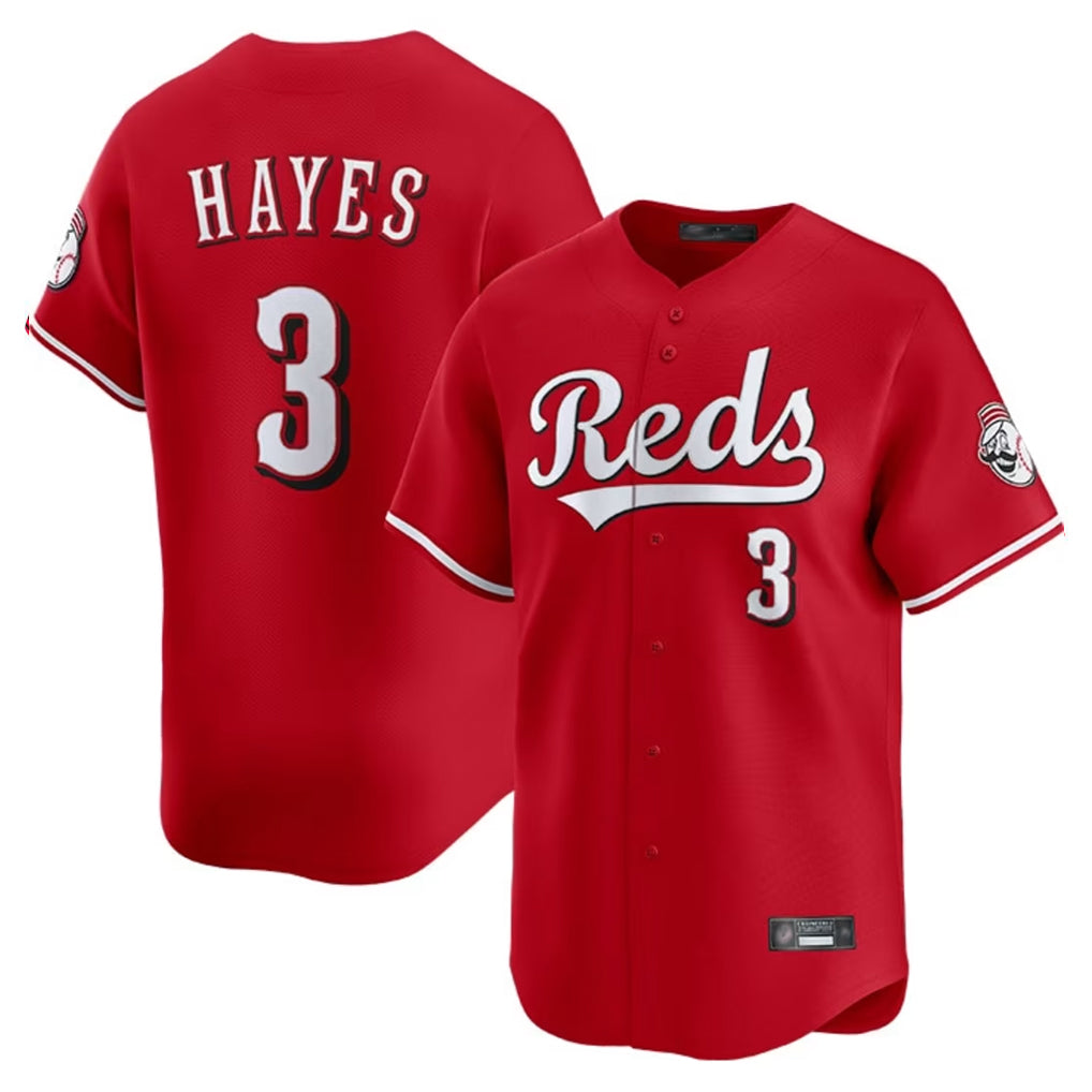 Cincinnati Reds #3 Ke'Bryan Hayes Player Red Fotopoulosg Home Limited Stitched Jerseys