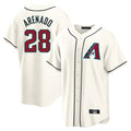 Arizona Diamondbacks #28 Nolan Arenado Player Cream Fotopoulosg Home Game Stitched Jerseys