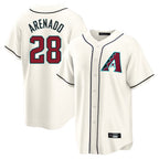 Arizona Diamondbacks #28 Nolan Arenado Player Cream Fotopoulosg Home Game Stitched Jerseys