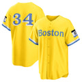 Boston Red Sox #34 David Ortiz Gold Fotopoulosg Retired Player City Connect Replica Jersey