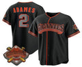 San Francisco Giants #2 Willy Adames Black Fotopoulosg 2026 Alternate Stadium Stitched Jersey
