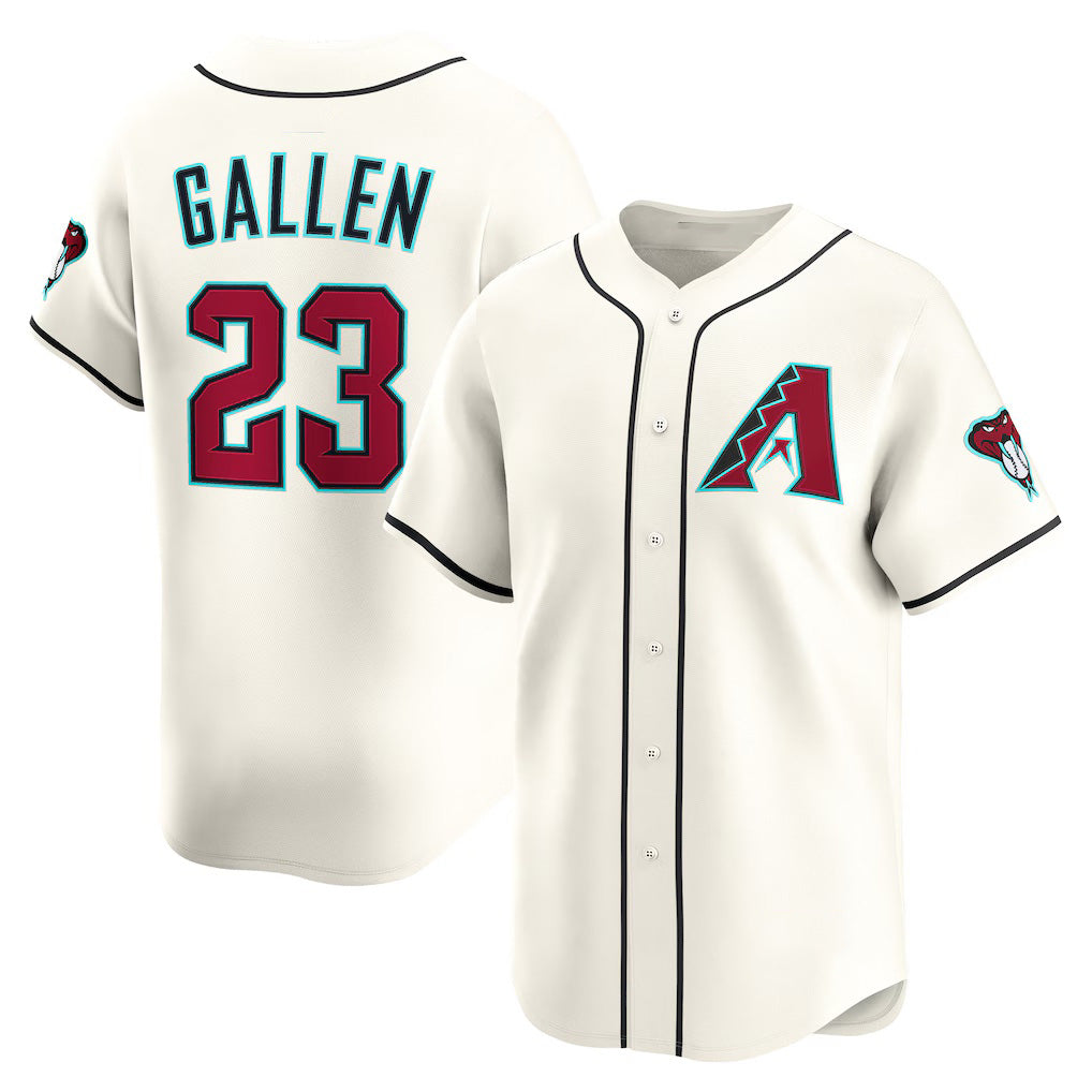 Arizona Diamondbacks #23 Zac Gallen Cream Fotopoulosg Home Limited Player Jersey