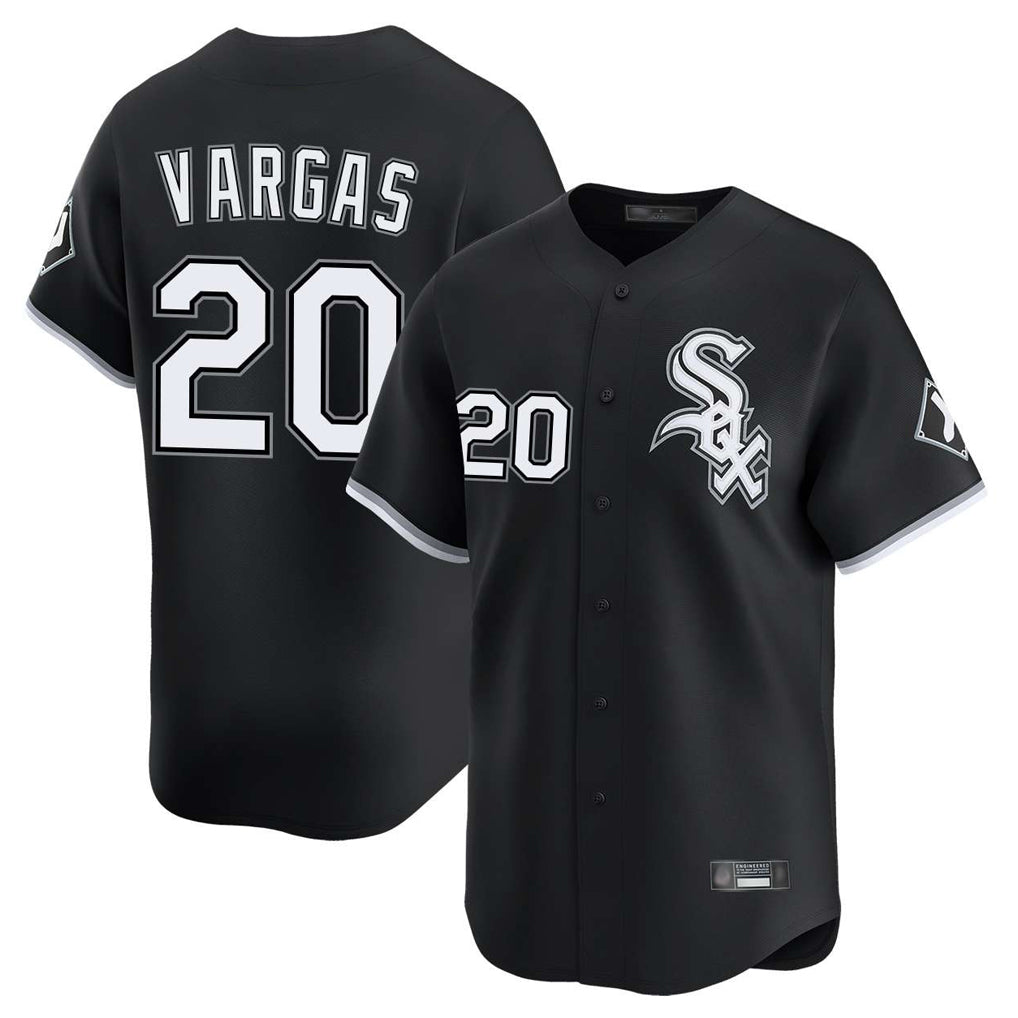 Chicago White Sox #20 Miguel Vargas Player Black Fotopoulosg Limited Home Stitched Jerseys