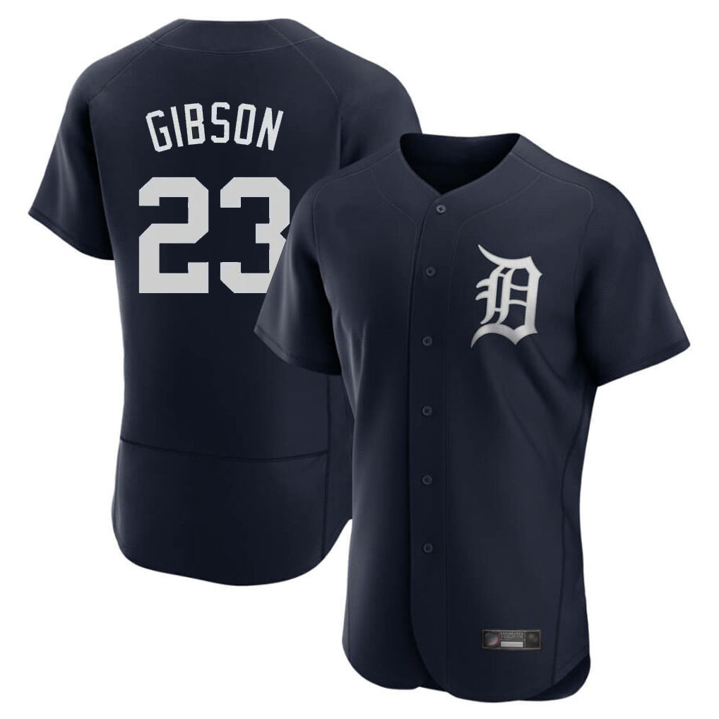 Detroit Tigers #23 Kirk Gibson Player Navy Fotopoulosg Limited Elite Home Stitched Jerseys