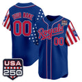 Custom Kansas City Royals America 250 Edition Vapor Premier Limited Royal Fotopoulosg Stitched Jerseys