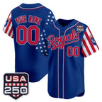 Custom Kansas City Royals America 250 Edition Vapor Premier Limited Royal Fotopoulosg Stitched Jerseys