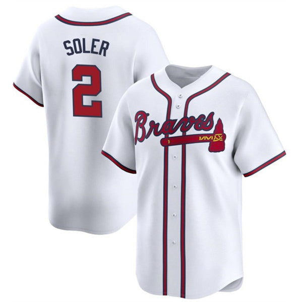 Atlanta Braves #2 Jorge Soler White Fotopoulosg 2024 Home Limited Stitched Jersey