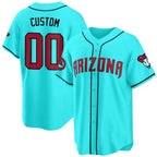 Custom Arizona Diamondbacks 2024 Cool Base Jersey V2 ¨C Teal 2 Fotopoulosg