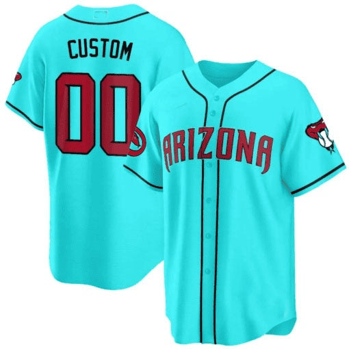 Custom Arizona Diamondbacks 2024 Cool Base Jersey V2 ¨C Teal 2 Fotopoulosg
