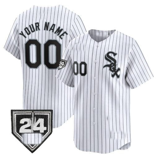 Custom Chicago White Sox 2024 Spring Training Patch Vapor Premier Limited Jersey ¨C White Fotopoulosg