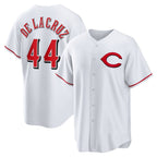 Cincinnati Reds #44 Elly De La Cruz White Fotopoulosg Alternate 2 Replica Jersey