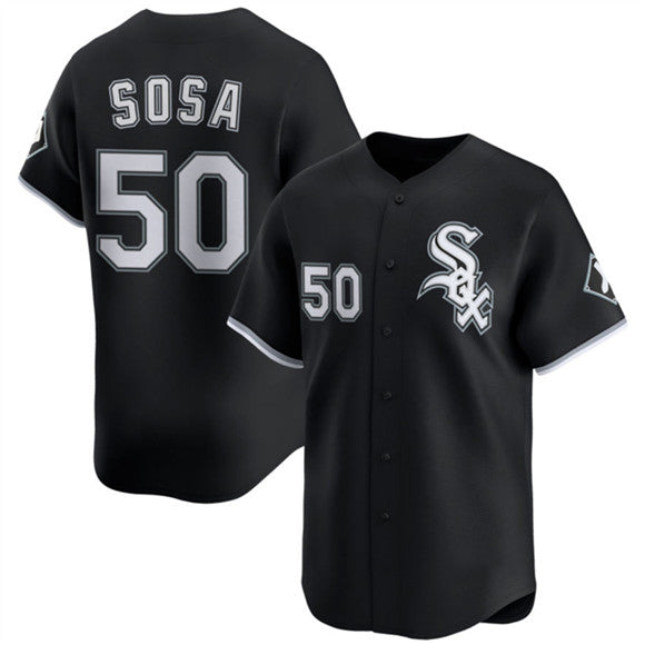 Chicago White Sox #50 Lenyn Sosa Black Fotopoulosg 2025 Alternate Limited Stitched Jersey