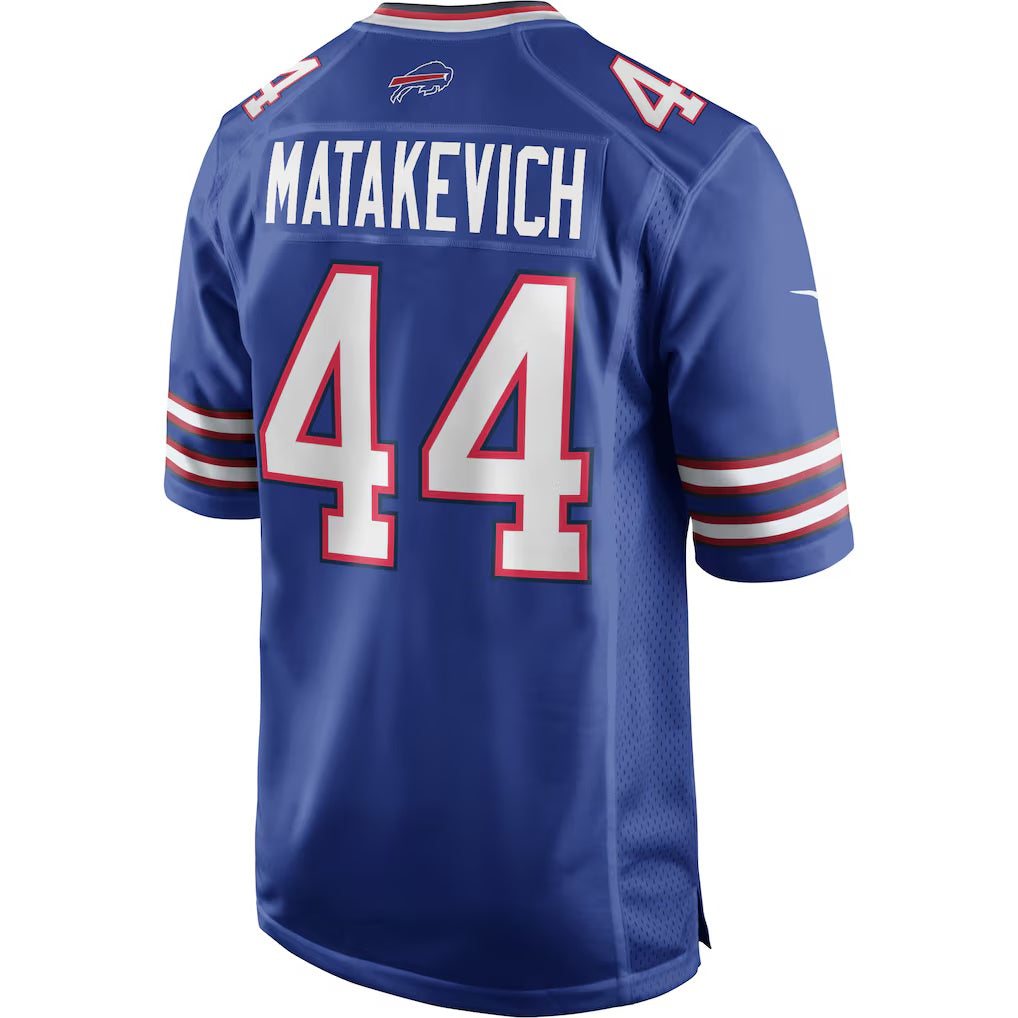 B.Bills #44 Tyler Matakevich Royal Fotopoulosg Game Player Jersey