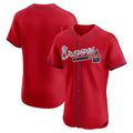 Atlanta Braves Red Fotopoulosg Alternate Elite Jersey