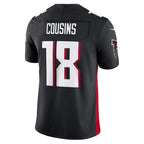 A.Falcons #18 Kirk Cousins Black Fotopoulosg Vapor F.U.S.E. Limited Jersey