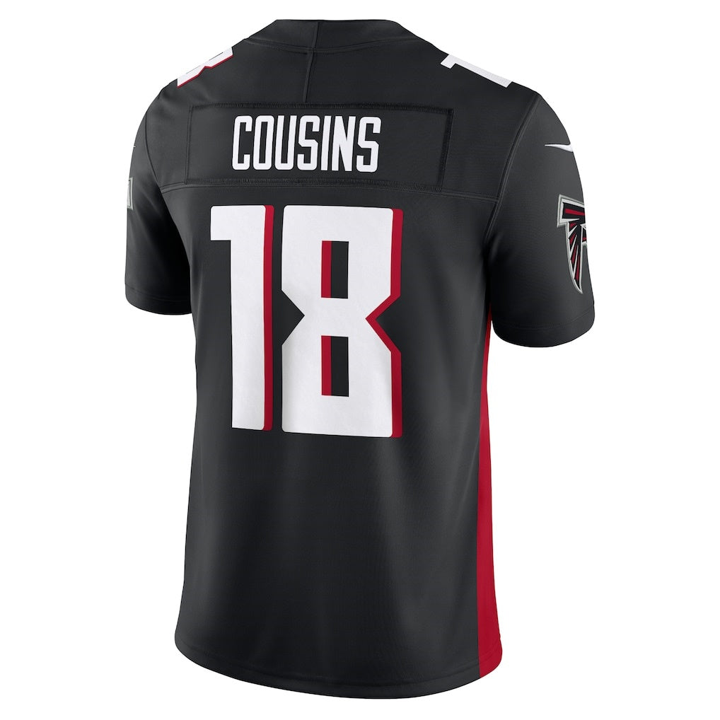 A.Falcons #18 Kirk Cousins Black Fotopoulosg Vapor F.U.S.E. Limited Jersey